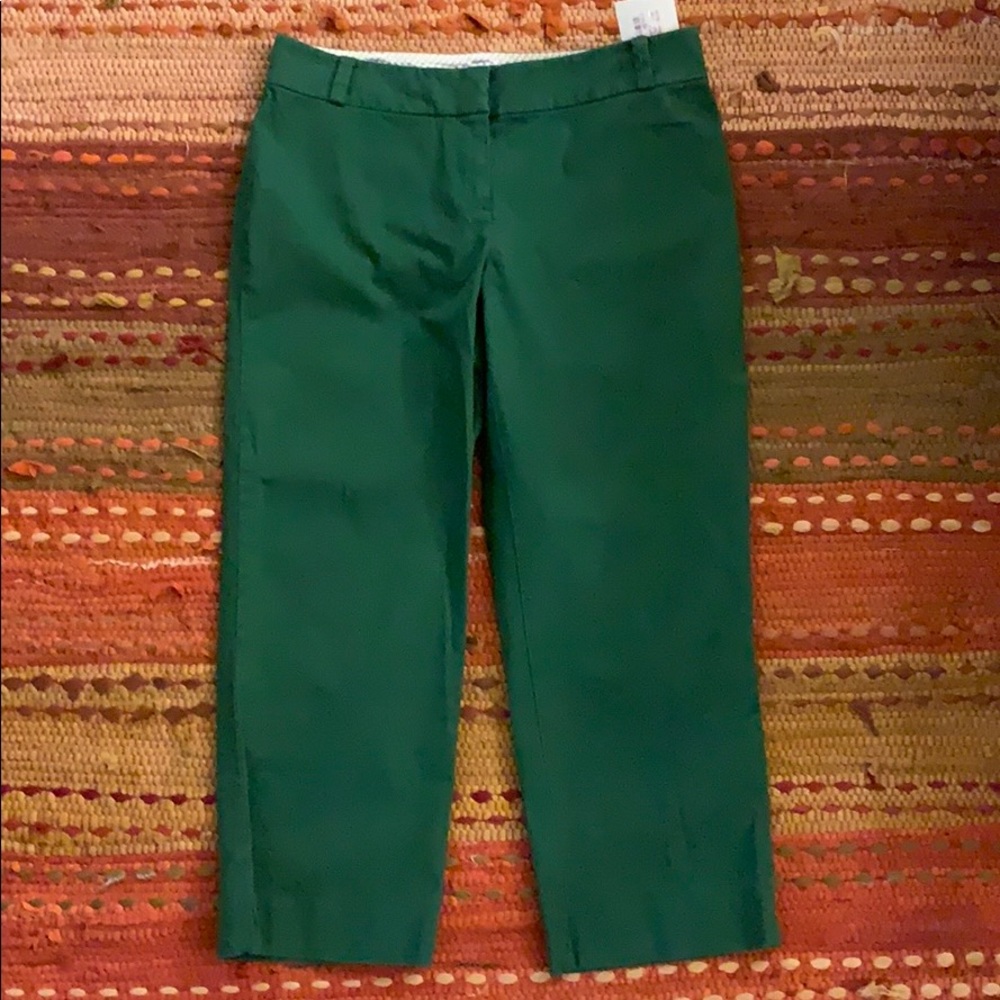 Talbots Green 4P Cropped Chinos